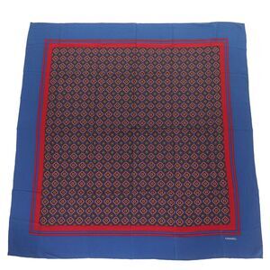 Chanel Silk Blue Scarves